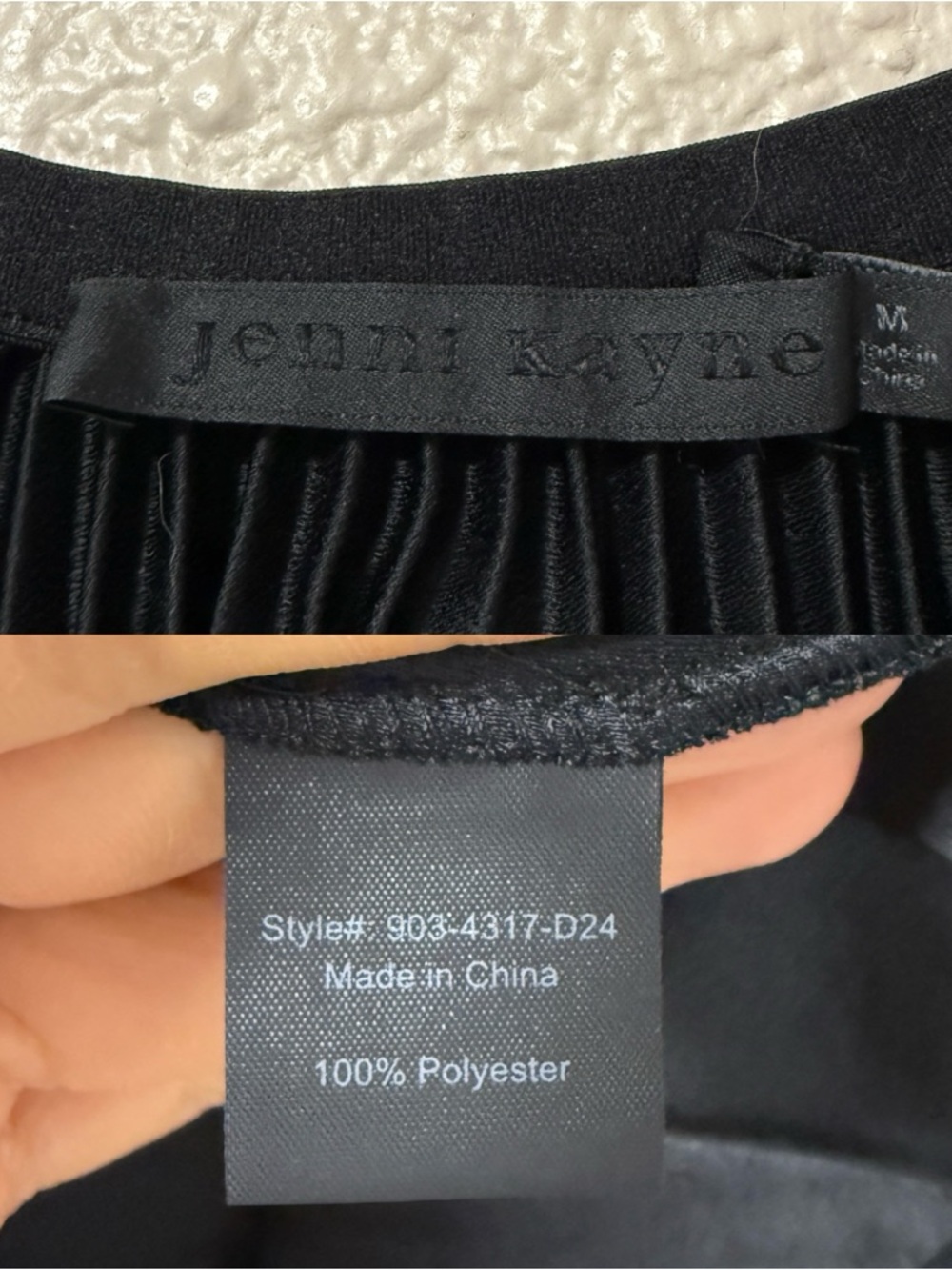 NWOT Jenni Kayne Pleated Midi Skirt Black Minimalist Elastic Waist Essential M - Picture 6 of 6